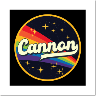 Cannon // Rainbow In Space Vintage Style Posters and Art